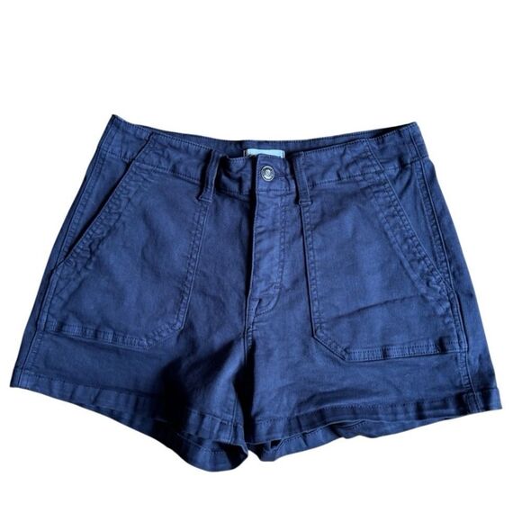 Studio Blue Women's Sophia Mid Rise Utility Shorts Navy Size 28 - Picture 7 of 9